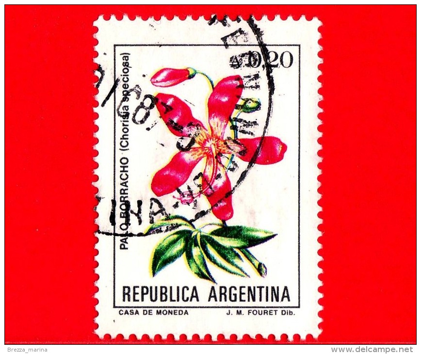 ARGENTINA - Usato -  1985 - Fiori - Flowers - Fleurs - Chorisia Speciosa - Palo Borracho - 0.20 - Used Stamps