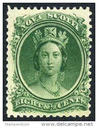 Nova Scotia #11 Mint Hinged 8-1/2c Victoria From 1860-63 - Nuevos