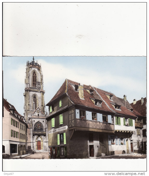 SELESTAT-SCHLETTSTADT (Bas-Rhin)  Eglise Saint-Georges - Boulangerie Patisserie -  VOIR 2 SCANS - - Selestat