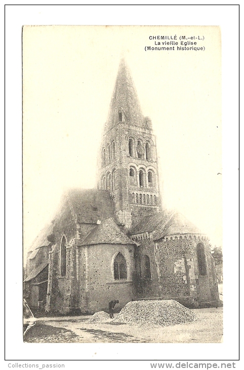 Cp, 49, Chemillé, La Vieille Eglise - Chemille