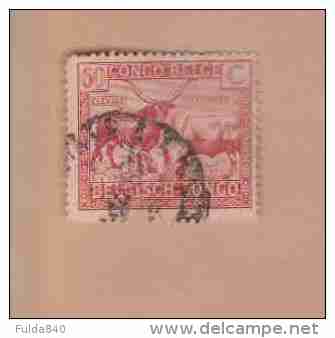 CONGO BELGE.  (COB) 1925 - N°124       .   Elevage  .  * 60c -  Obl - Storia Postale
