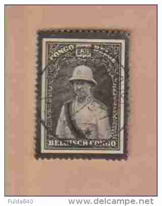 CONGO BELGE.  (COB) 1934 - N°184       .   Deuil Du Roi Albert D'après Photo .  * 1f50 -  Obl - Storia Postale