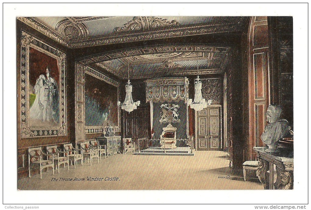 Cp, Angleterre, Windsor Castle, The Throne Room - Windsor Castle