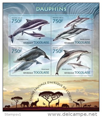 Togo. 2013 Dolphins. (203a) - Dolphins