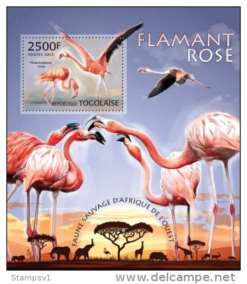 Togo. 2013 Flamingos. (205b) - Flamants