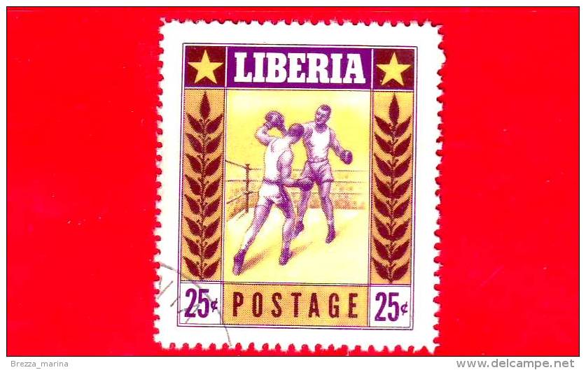 LIBERIA - Nuovo -  1955 - Sport - Pugilato - Boxe - 25 - Liberia