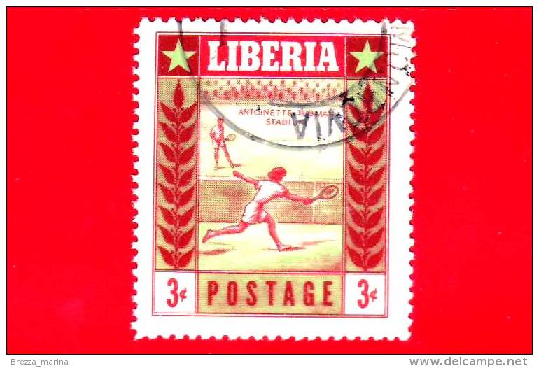 LIBERIA - Nuovo -  1955 - Sport - Tennis - 3 - Liberia