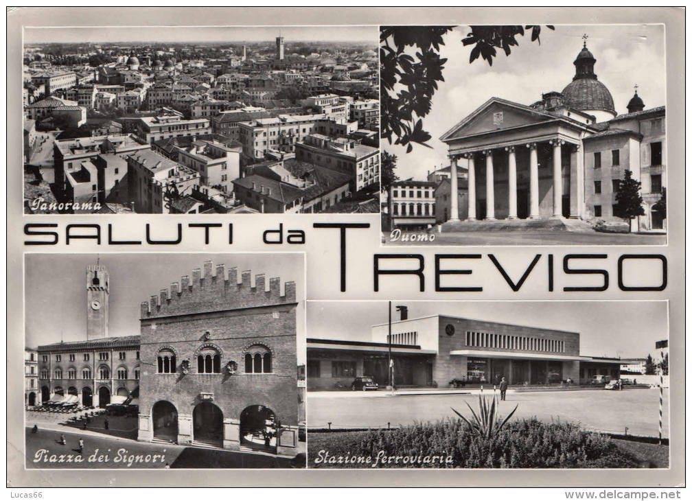 C1960 SALUTI DA TREVISO  VEDUTINE - Treviso