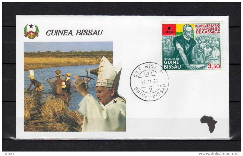 1990 : VOYAGES DU PAPE JEAN PAUL II / GUINEE BISSAU Pope John Paul II  PAPA Jonas Paulius Giovanni Paolo II - Papes