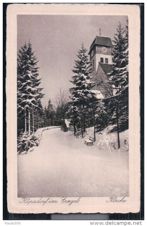 Kipsdorf - Kirche Im Winter - Erzgebirge - Kipsdorf