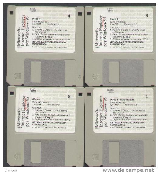 Prima Versione Di Word Microsoft  Per Windows 11 1990  E Microsoft Windows 95   , Explorer Per Windows 95 - Disks 5.25