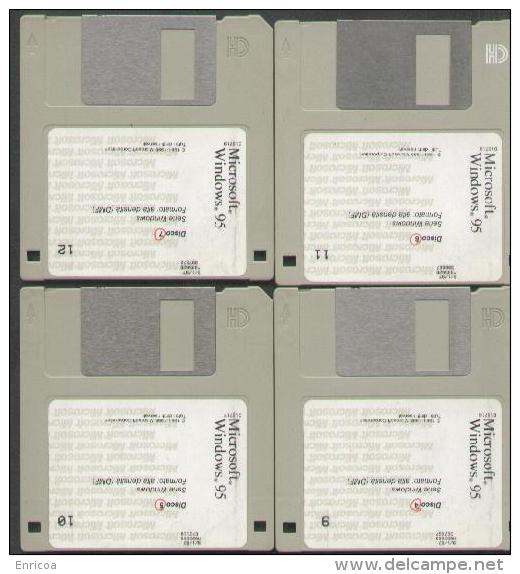 Prima Versione Di Word Microsoft  Per Windows 11 1990  E Microsoft Windows 95   , Explorer Per Windows 95 - 5.25 Disks