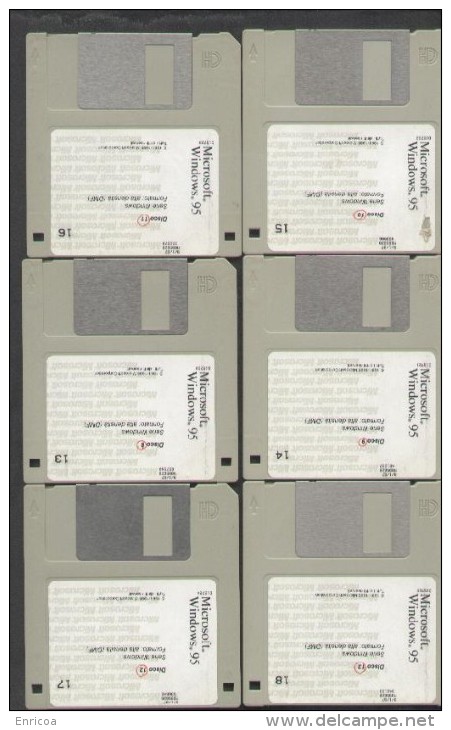 Prima Versione Di Word Microsoft  Per Windows 11 1990  E Microsoft Windows 95   , Explorer Per Windows 95 - 5.25 Disks