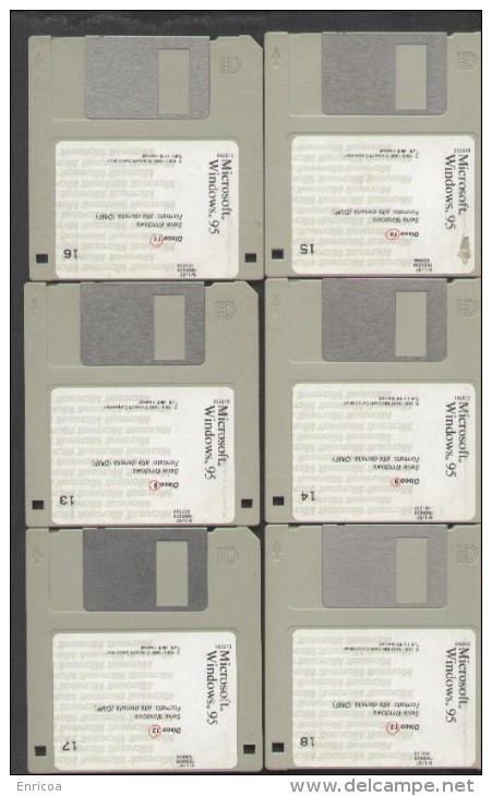 Prima Versione Di Word Microsoft  Per Windows 11 1990  E Microsoft Windows 95   , Explorer Per Windows 95 - Disquettes 5.25