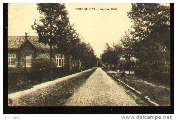 Herck De Stad 1926 - Weg Naar Diest - Oblitération Herk-la-Ville - Herk-de-Stad