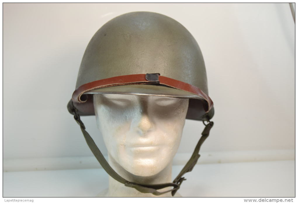 Copie De Casque US Deuxieme Guerre Mondiale. M1 Patiné. Complet. Idéal Reconstitution - 1939-45