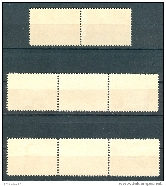 Israel - 1950, Michel/Philex No. : 28/29, - TETE-BECHE PAIRS & GUTTER PAIRS - MLH - - Neufs (avec Tabs)