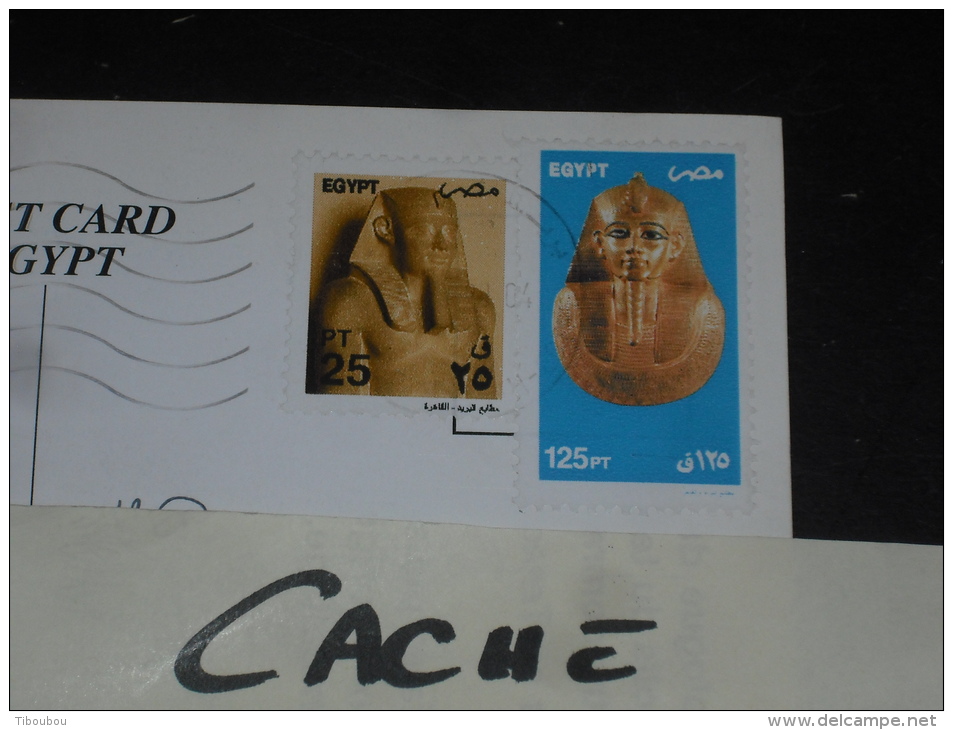 LETTRE EGYPTE EGYPT AVEC YT 1728 ET 1733 - PHARAON SESOSTRIS - MASQUE PHARAON PSOUSENNES 1er - CPM MER ROUGE MURENE - - Cartas & Documentos