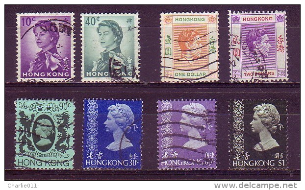 QUEEN ELIZABETH II-GEORGE VI-HONG KONG-LOT - Used Stamps