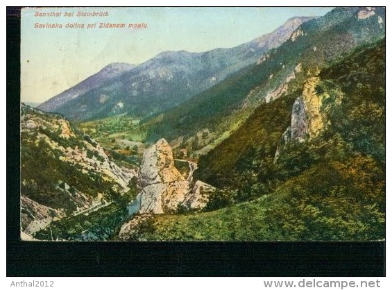 Litho Sannthal Bei Steinbrück Savinska Dolina Pri Zidanem Mostu Feldpost 15.10.1918 - Slovenia