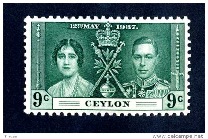 6600x)  Ceylon 1937 ~ -Sc # 276 ( Cat.$ 6.00 )  Mnh**~ Offers Welcome! - Barbades (...-1966)