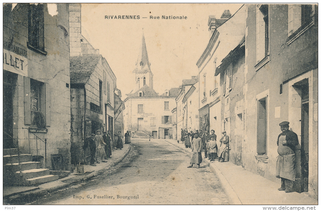 RIVARENNES - La Rue Nationale - Monnaie