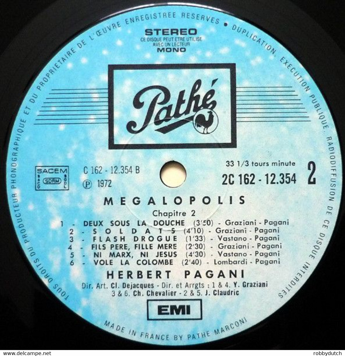 * 2LP *  HERBERT PAGANI - MEGALOPOLIS (France 1972 EX!!!)