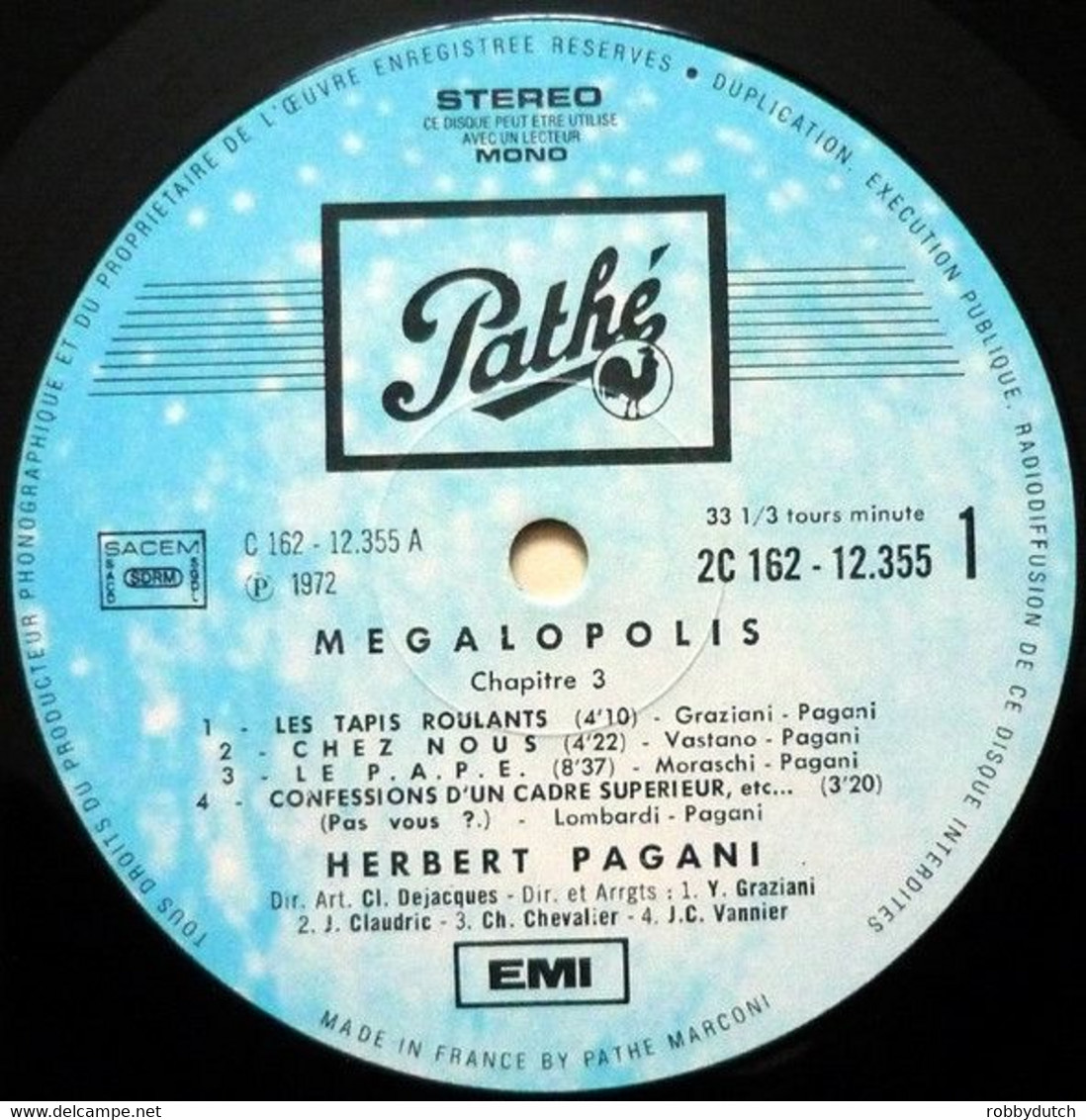 * 2LP *  HERBERT PAGANI - MEGALOPOLIS (France 1972 EX!!!)