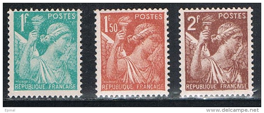 FRANCE : N° 650 - 652 Et 653 ** (Type Iris) - PRIX FIXE - - 1939-44 Iris