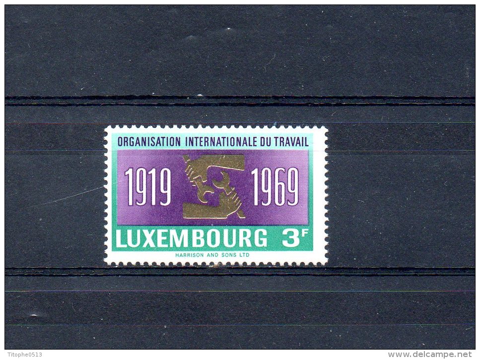 LUXEMBOURG. N°740 (neuf Sans Charnière : MNH) De 1969. O.I.T.. - ILO