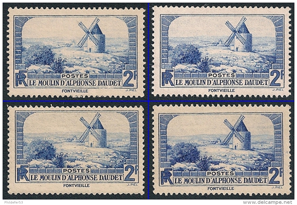 Lot  20 Timbres  Moulin Alphonse Daudet 1936 Y&T  N° 311 - 1900-29 Blanc