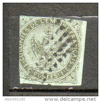 Colonies - Françaises Aigle Impérial 5c Vert 1859-65 N°2 - Eagle And Crown