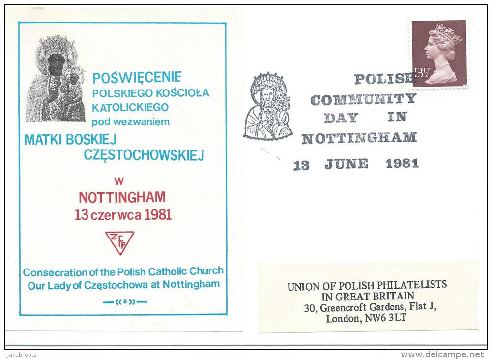 1981.POLISH COMMUNITY DAY ,NOTTINGHAM - Government In Exile In London