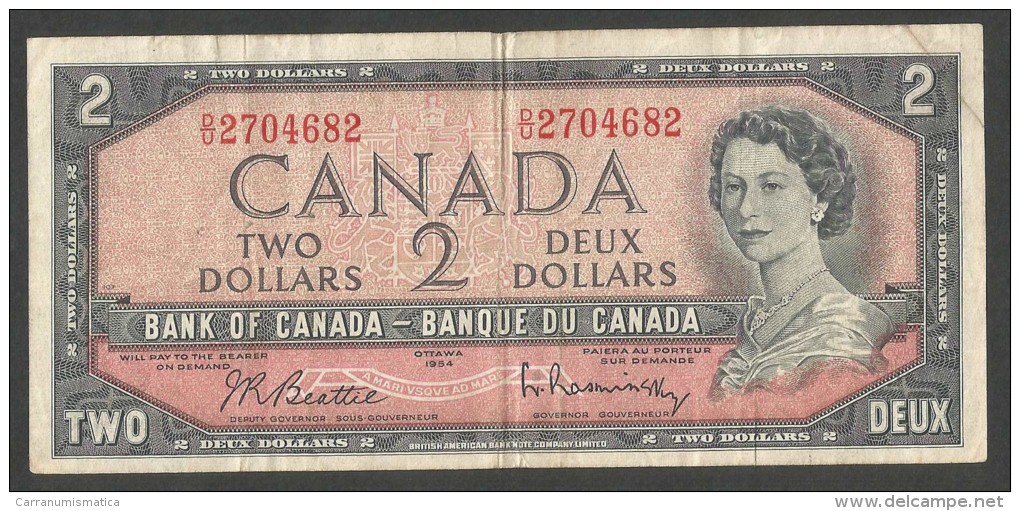 [NC] Banque Du CANADA / Bank Of CANADA - 2 DOLLARS (OTTAWA 1954) - Canada