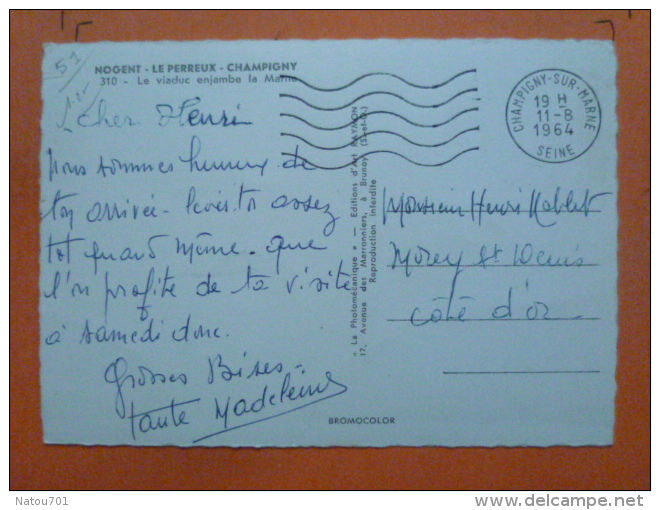 V09-51-marne-nogent -le Perreux-champigny--viacuc -animee-1964 - Champigny