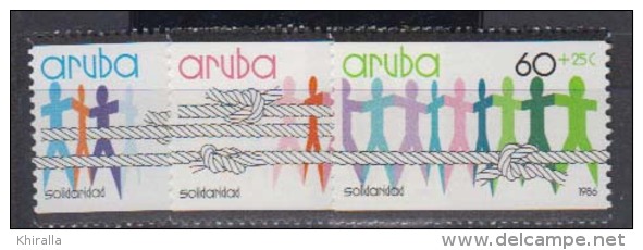 ANTILLES NEERLANDAISES - ARUBA    1986   N°  13 / 15     COTE   4 € 00        ( 591 ) - Antilles