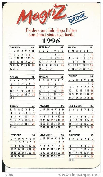 CAL381 - CALENDARIETTO 1996 - MAGRIZ DRINK - Formato Piccolo : 1991-00