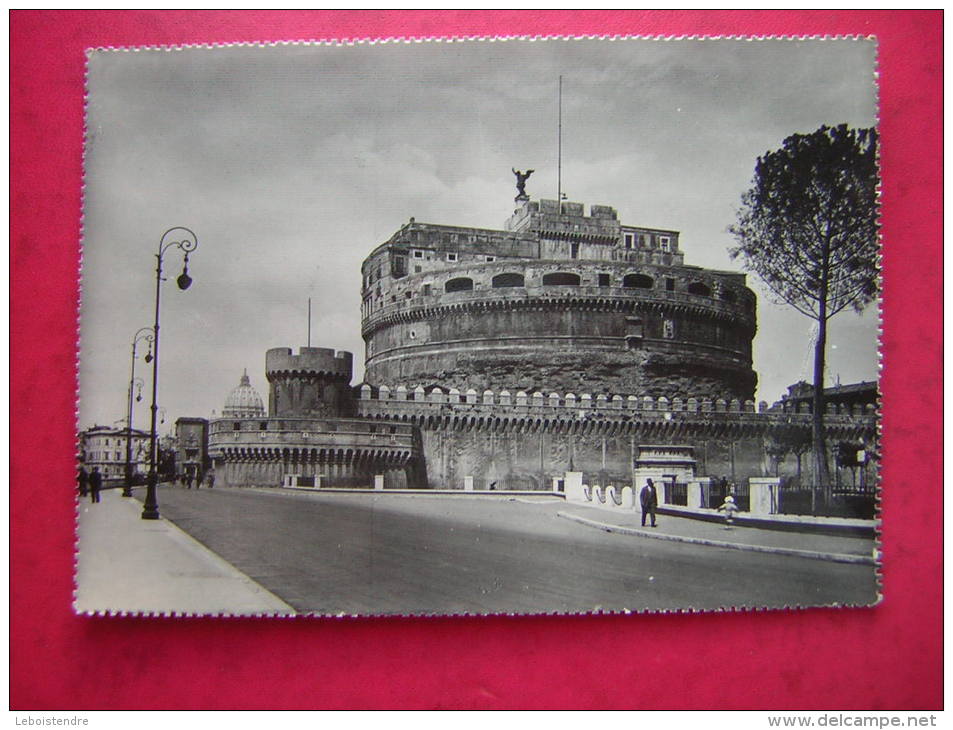 CPSM PHOTO ROME ROMA  CASTEL S ANGELO  ANIMEE NON VOYAGEE - Castel Sant'Angelo