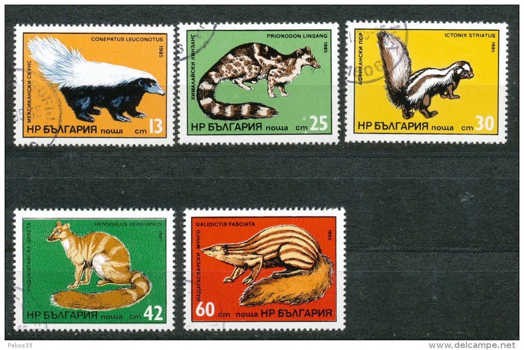 Bulgarien - Mi .Nr.    3333   - 3337 -    Gestempelt - Gebraucht