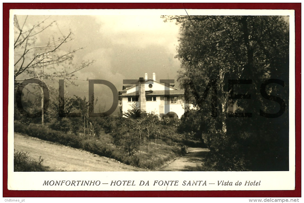 MONFORTINHO - HOTEL DA FONTE SANTA - VISTA PARCIAL - 1950  REAL PHOTO PC - Castelo Branco