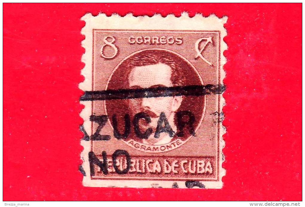 CUBA - Usato - 1917 - Ignacio Agramonte - 8 - Oblitérés
