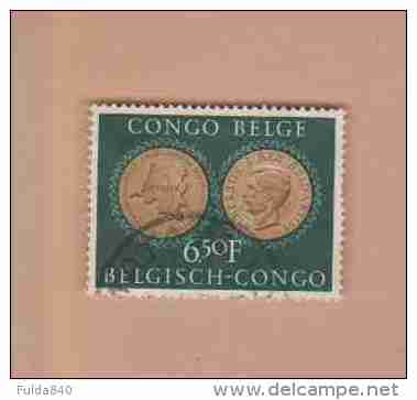 CONGO BELGE.  (COB) 1954 - N°328   .  25 Anniversaire De L'institut Royal Colonial.  * 6f50-  Obl - Oblitérés