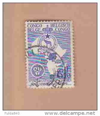 CONGO BELGE.  (COB) 1954 - N°338   .  Congrès International Du Tourisme Africain.  * 6f50  -  Obl - Oblitérés