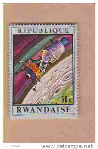 RWANDA.  (COB) 1970 - N°386   . Apollo Vers La Lune .  * 50c  -  New - Oblitérés