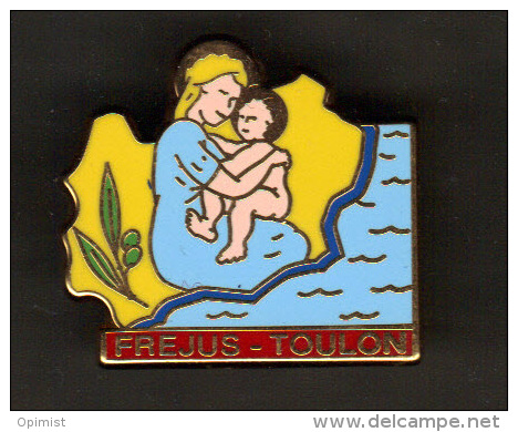 30717-Pin's. Frejus.Toulon.maman.bÃ©bÃ ©.signÃ© Arthus Bertrand Paris. - Arthus Bertrand