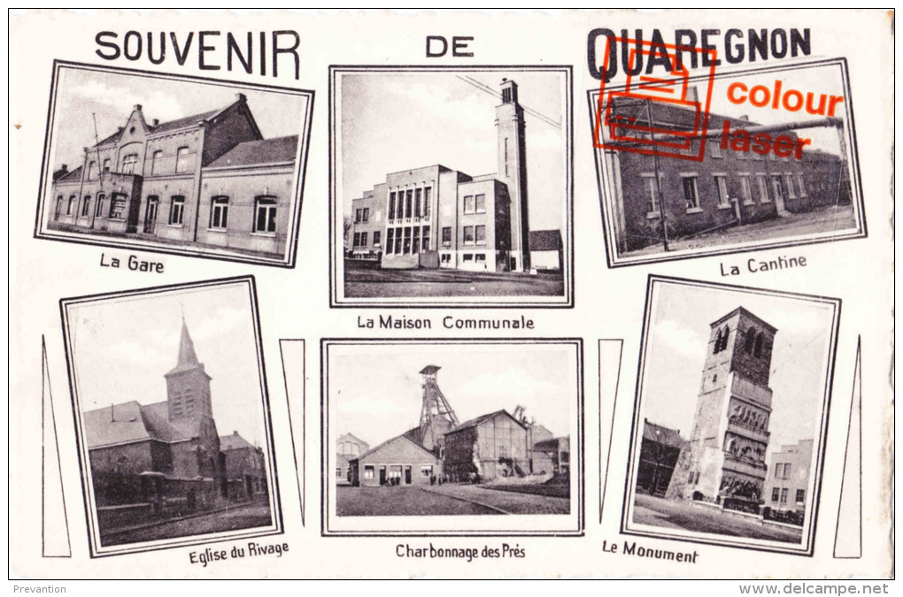 QUAREGNON - Souvenir De (en 6 Vues) - Quaregnon