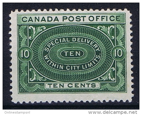 Canada: 1898 Mi 73 , Sc  E 1, MNH/**, Light Gum Fold - Special Delivery