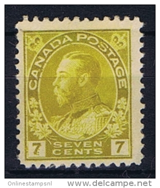 Canada: 1911 Mi 96 ,  MH/*, Parts Of Paper On The Back - Nuovi