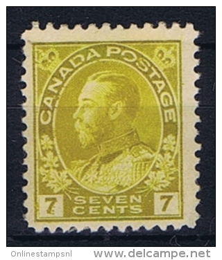 Canada: 1911 Mi 96 ,  MH/*, Parts Of Paper On The Back - Neufs