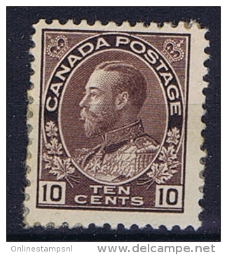 Canada: 1911 Mi 97 ,  MH/*, Parts Of Paper On The Back - Ungebraucht